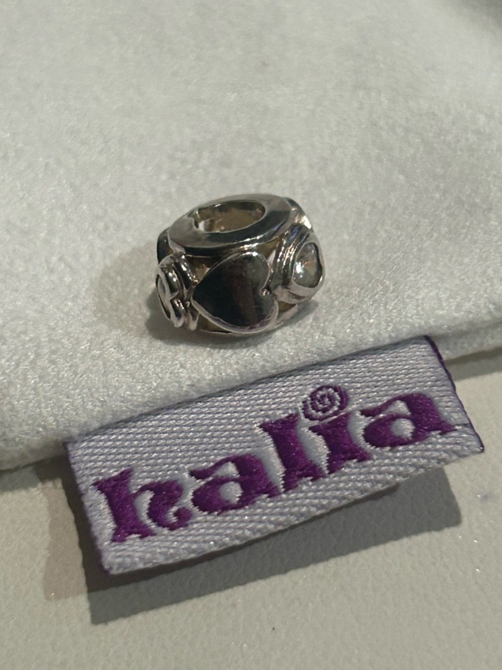 Halia Sterling Silver Heart Charm Bead